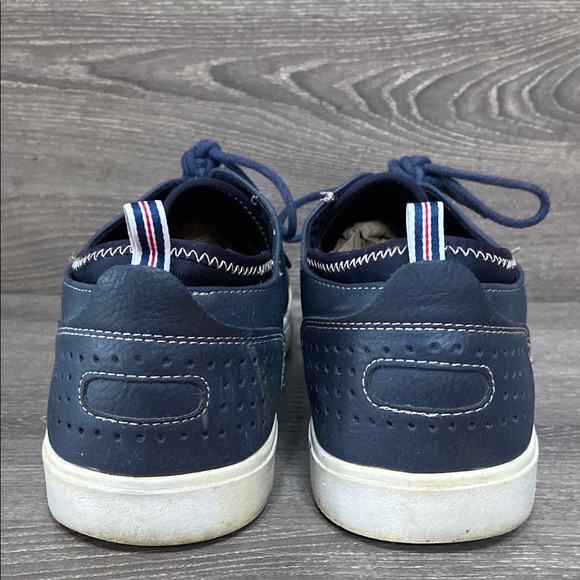 Robert David Mens Casual Oxford Sneakers Shoes Navy Blue Lace Up Size 8 - Picture 6 of 8